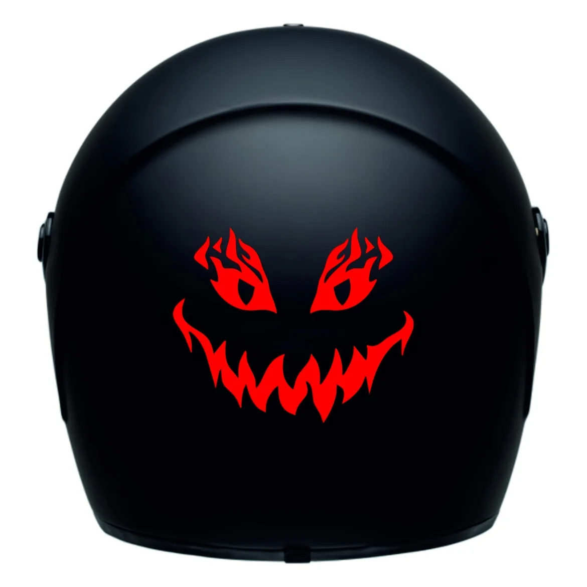 

1 pc of personalized creative quirky ghost face sticker, featuring glaring fiery eyes, suitable for motorcycle and car stickers.