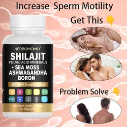 Shilajit & Sea Moss Supplemental Capsules, Extra Potency & High Purity, Mood & Performance