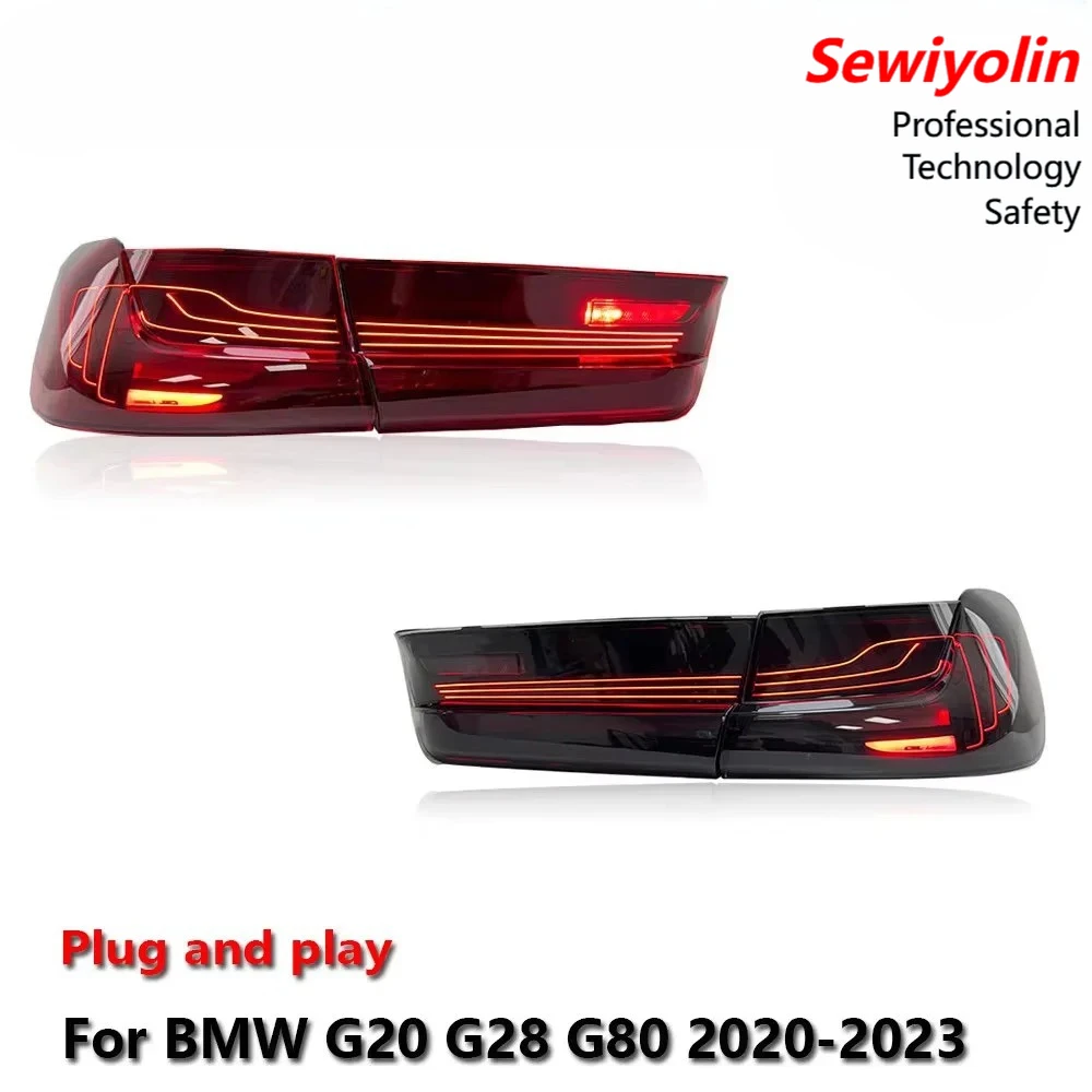 

Car LED Taillight Lamps Auto Light Assemblies For BMW G20 G28 G80 2020-2023 Auto Fog DRL Brake Turn Signal Lamp Plug And Play