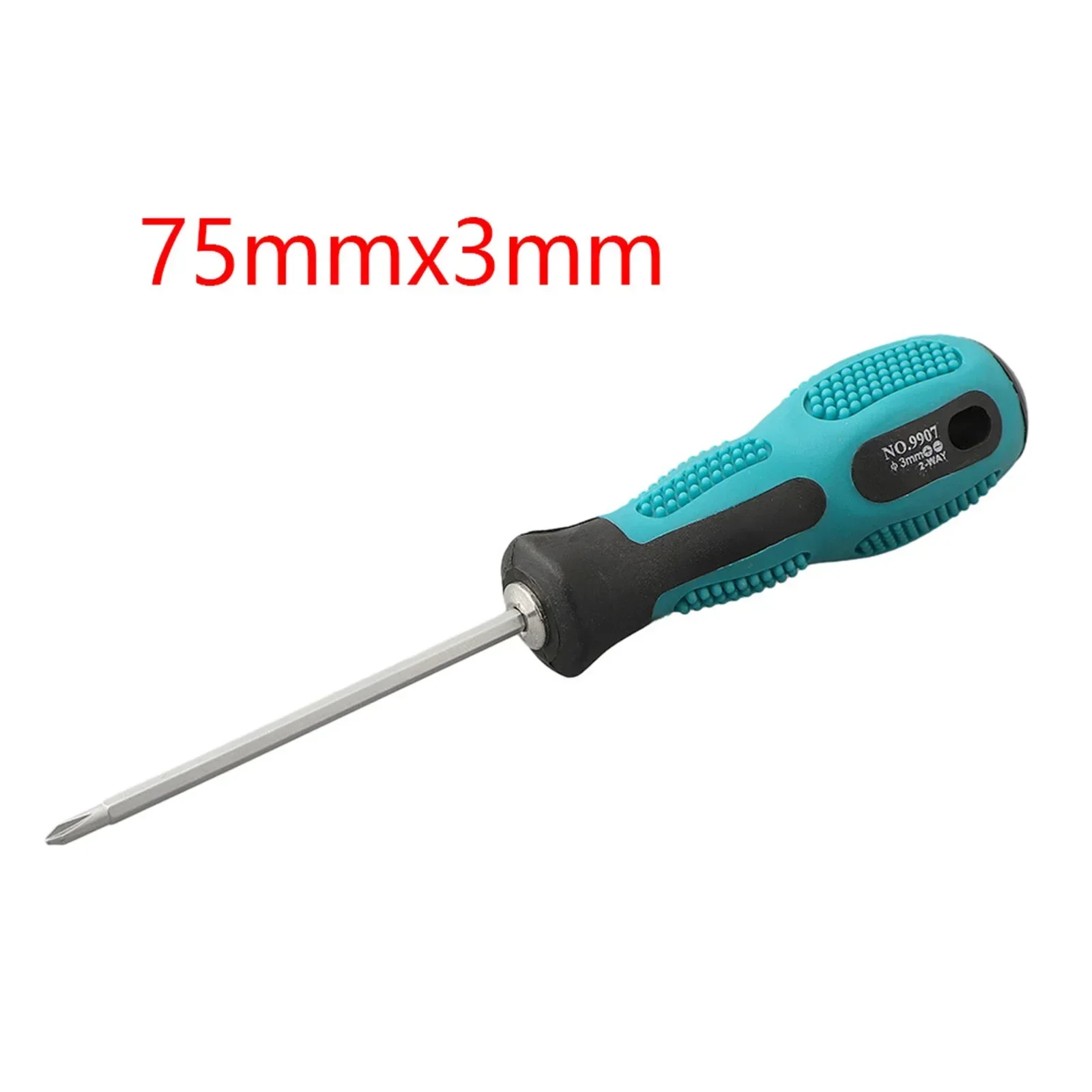 1pc 2 In 1 Precision Slotted Cross Screwdriver Magnetic Screwdriver Head Handle Flathead Screw Driver Removable Hand Tool 3x75mm