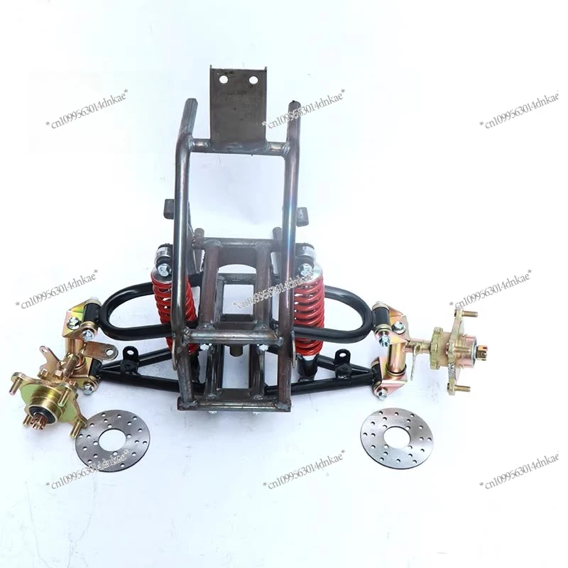 Homemade Four-wheel Motorcycle Accessories Modified Small Inverted Three-wheel Kart Front Frame Beach Suspension Disc Brake