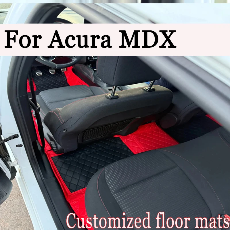 

Car Floor Mats For Acura MDX YD8 YD9 YE1 2022 2023 2024 7seat Anti-dirty Leather Carpets Floor Mat Tapis Voiture Car Accessories