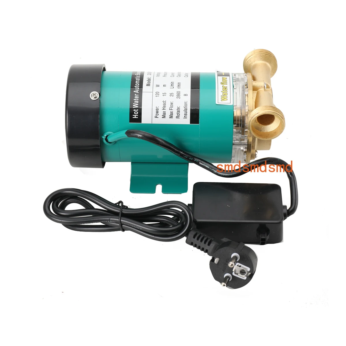 

Water Pressure Booster Pump Automatic Shower Booster Pump Water Circulator Circulation Pump 1 Inch Outlet 120W with Water