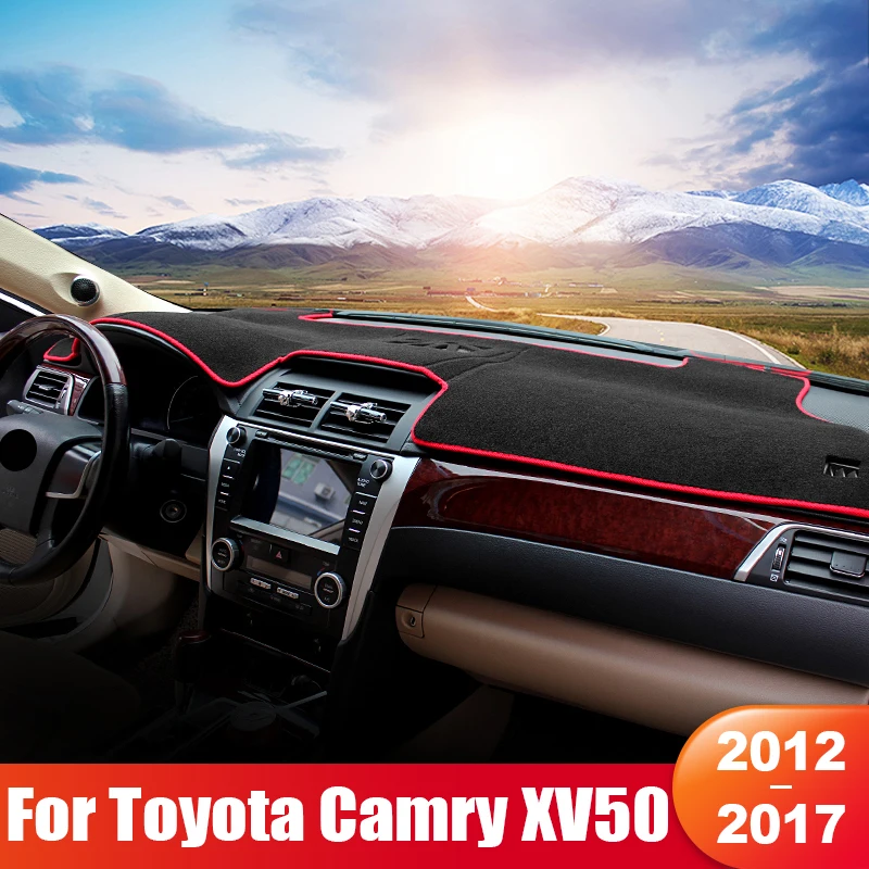 

For Toyota Camry 50 XV50 2012 2013 2014 2015 2016 2017 Car Dashboard Sun Shade Cover Mat Anti-UV Non-slip Pad Accessories