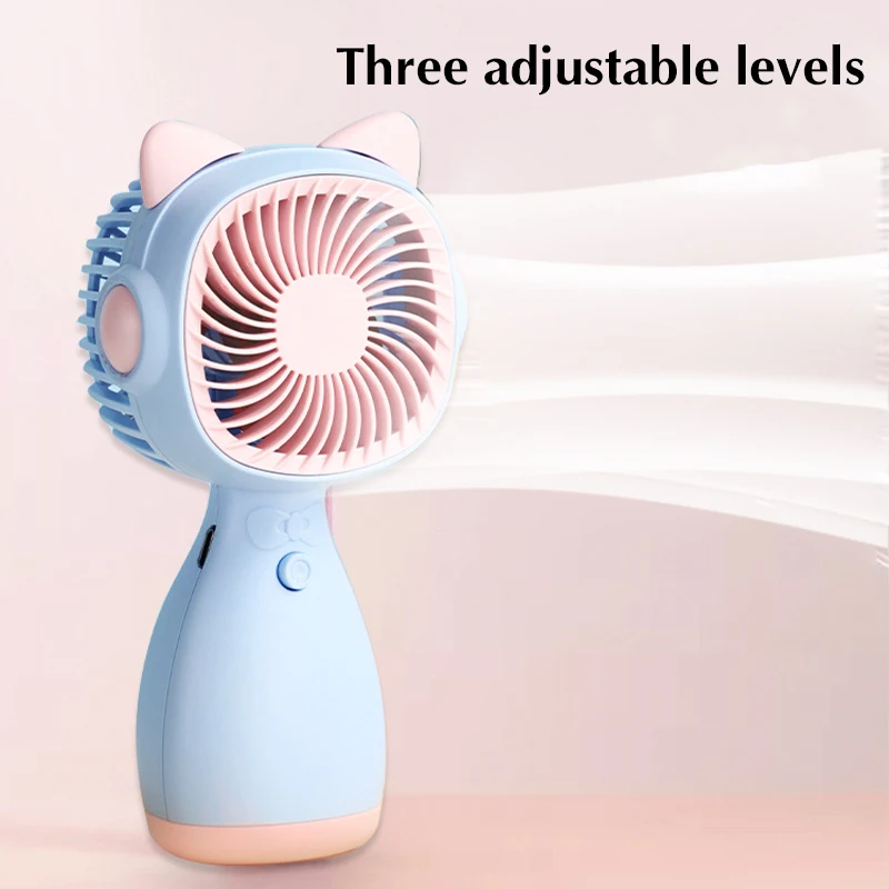 새로운 미니 팬 편리한 크리 에이 티브 작은 팬 휴대용 포켓 휴대용 팬 경량 조절 귀여운 작은 팬 학생 선물