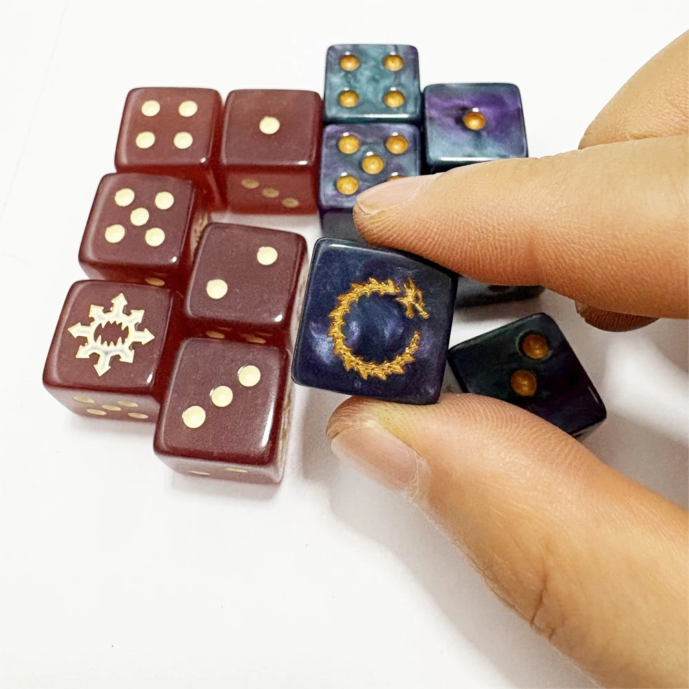 20Pcs/Set 16mm Plastic Right Angle Dice Block 40k For Game Accessories