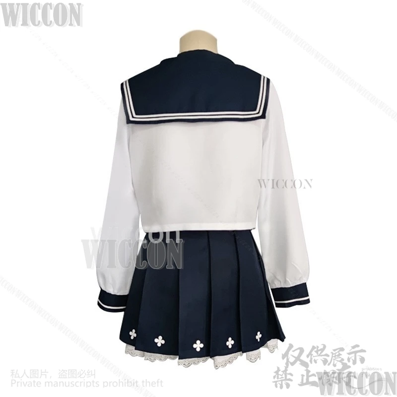 Ajitani Hifumi Anime Game Blue Archive Cosplay Woman Girls Jk School Uniform Dress Lolita Wigs For Halloween Party Customized