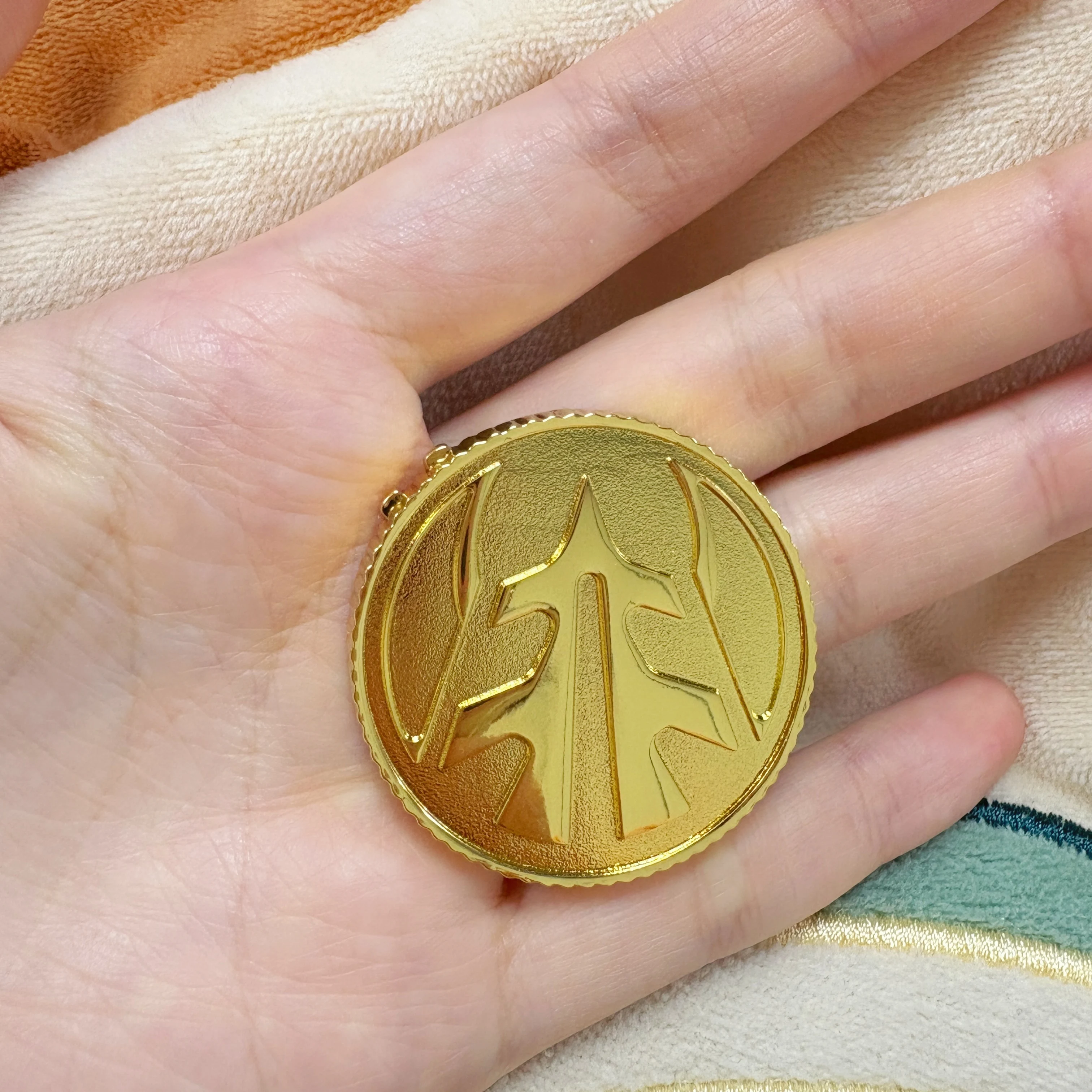 

TIGER Dino Power Coin Apply To 1991-93 Ranger Morpher Metal Gold Coin