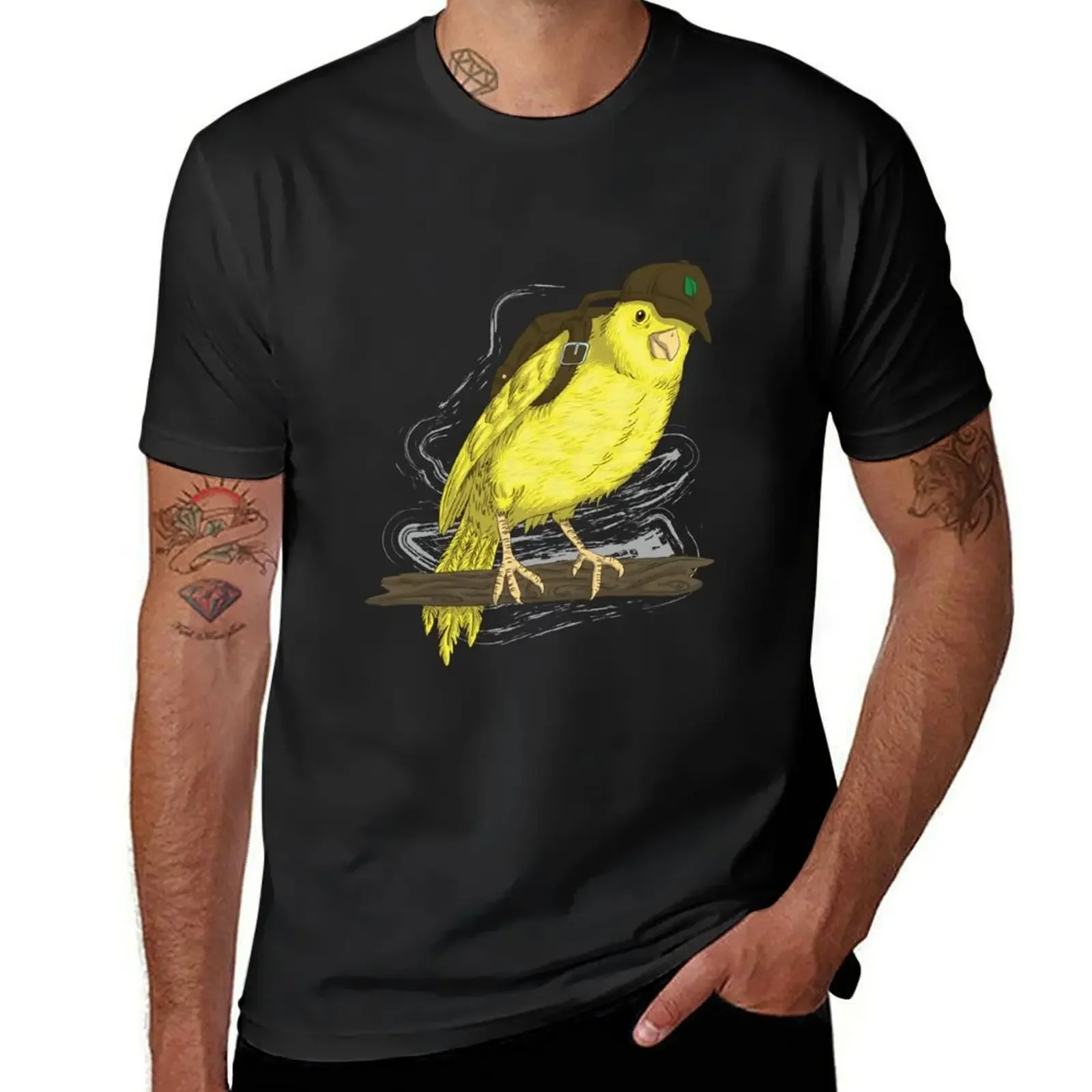 backpacker canary T-Shirt blanks aesthetic clothes man clothes designer shirts t shirts for men graphic