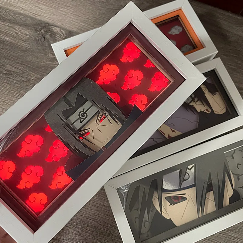 Anime Naruto Naruto Sasuke Namikaze Minato Cartoon 3D Night Light Fashion Bedroom Bedside Lamp Ambient Light Desktop Ornament