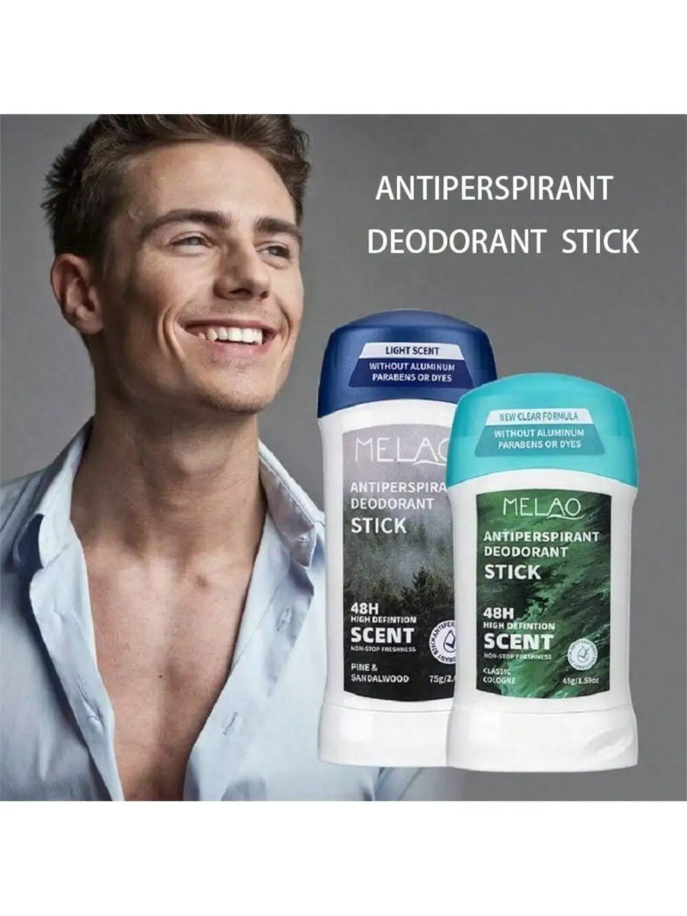 45g/75g Deodorizing And Antiperspirant Fragrance Stick With Sandalwood Scent,  Refreshing And Long Lasting Fragrance, Reducing