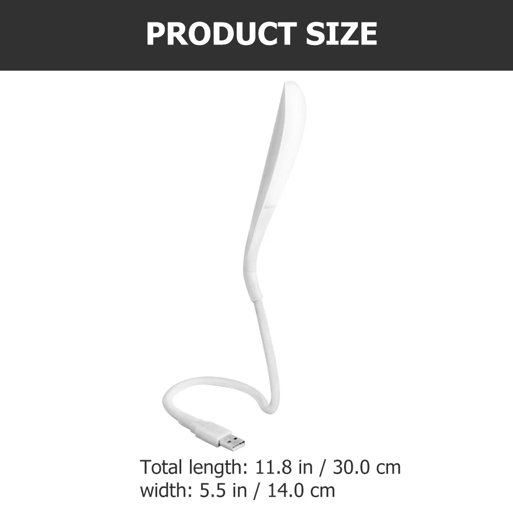 LED flexibel USB-licht, 3 helderheidsinstellingen, draagbare USB-leeslamp voor laptop, toetsenbord, reisgebruik
