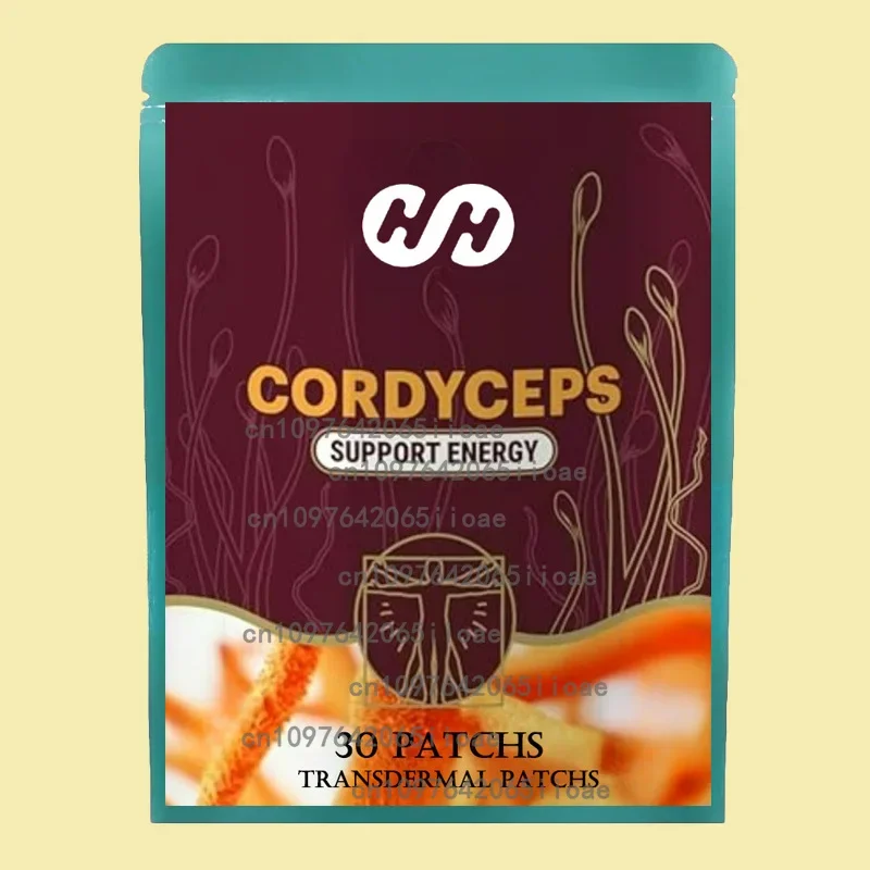 

Hot Sale Cordyceps Mushroom Transdermal Patches Energy & Immune Support 30 Patches One Month Supply for Health and Wellness