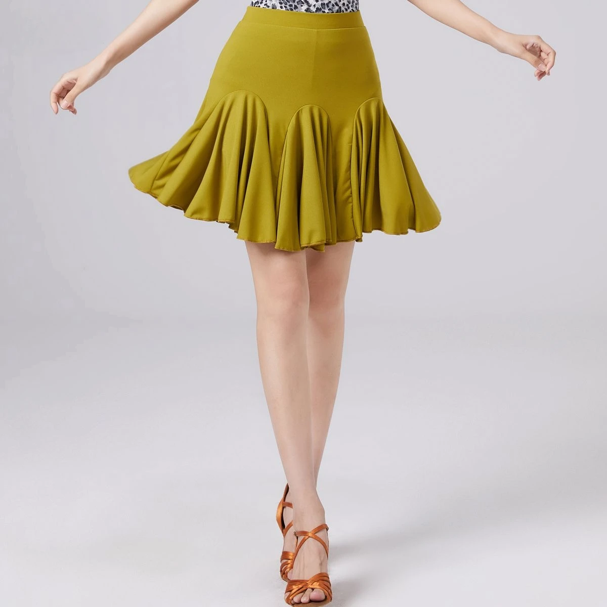 

Юбка для латинских танцев, современный танец, национальный стандарт, танцевальная юбка, тренировочная профессиональная одежда для выступлений