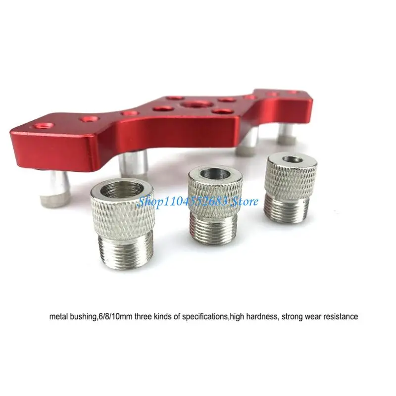 Woodworking Drilling Locator Drawer Cabinet Door Handle Hole Drill Guide Tool 