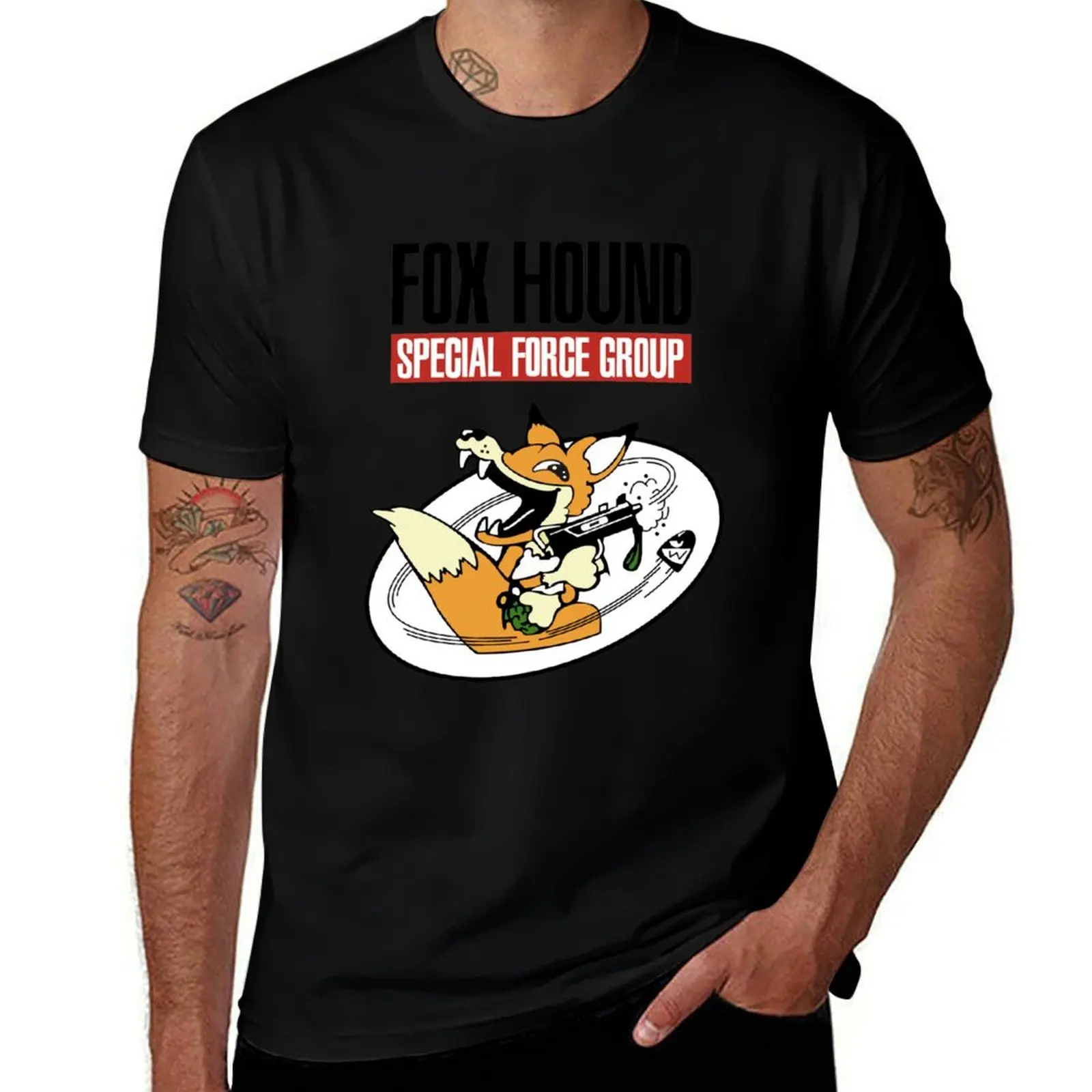 FOXHOUND Special Force Group T-Shirt tops oversized t shirt custom t shirt shirts graphic tees workout shirts for men