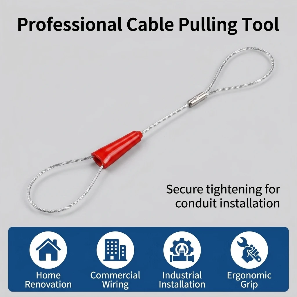 Engineering Plastic Wire Pulling Tool for Home Renovation Electricians Cable Tightener Conduit Installation Kit Durable