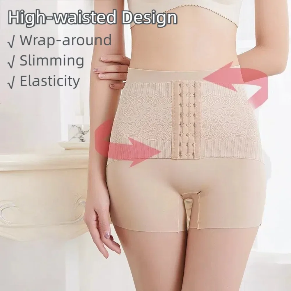 Nuovi pantaloncini pancia da donna a vita alta modello vintage mutandine modellanti elastiche con gancio sollevatore di testa per ragazze