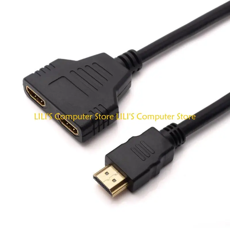 

A52B Y Splitter High-Definition 1080P Male To Double Female Adapter