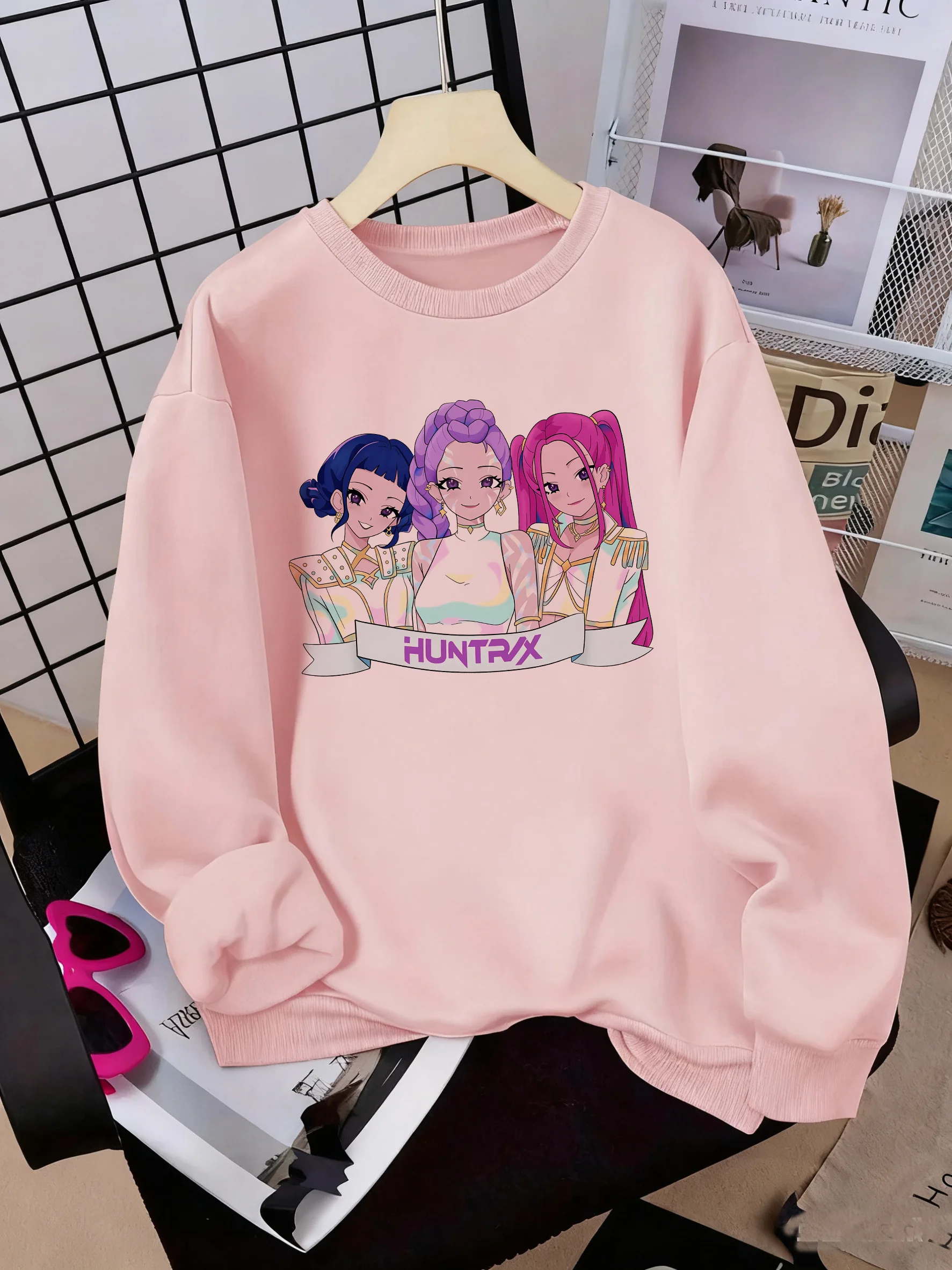 

Новая толстовка с капюшоном Huntrix 90-х годов, манга, дети Kpop, охотники на демонов, подарок фанатам фильмов, детская толстовка с милым тигром для мальчиков и девочек