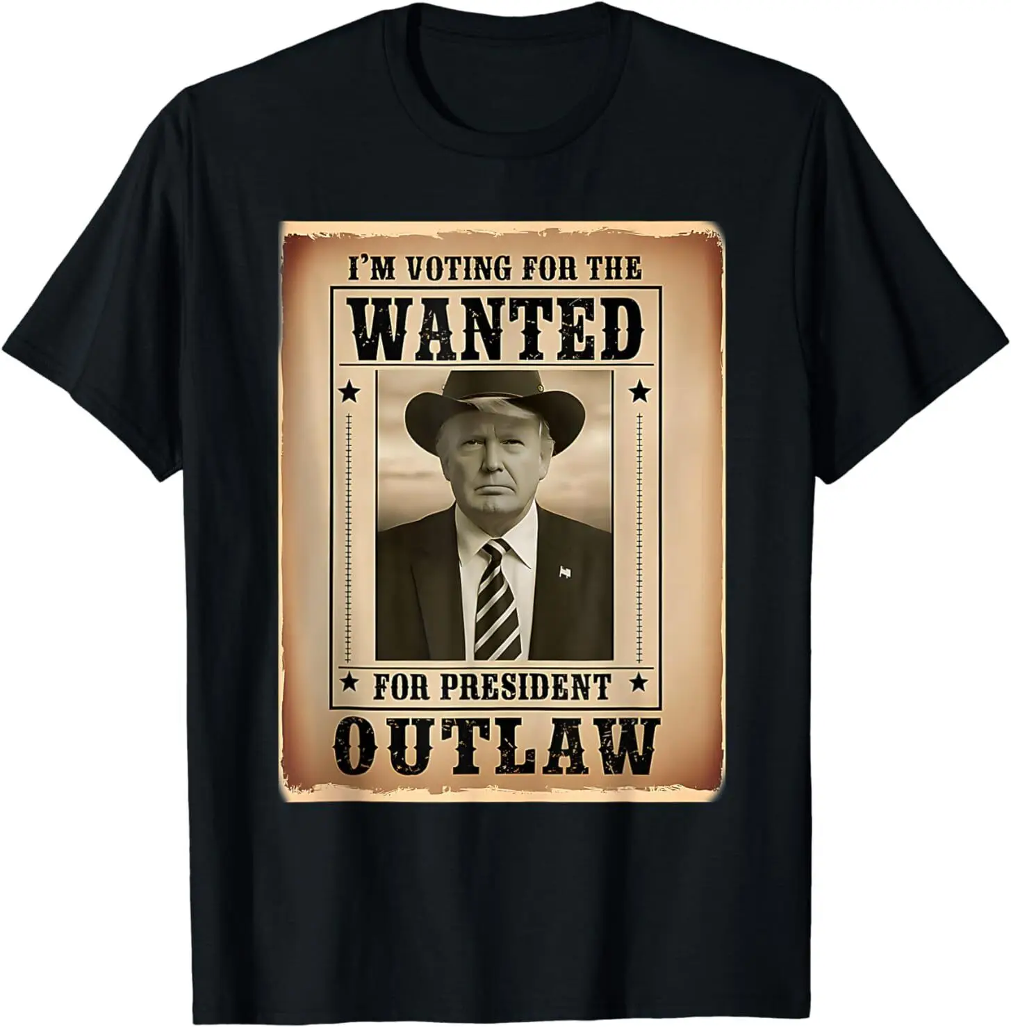 

Я голосую за футболку «Outlaw-Трампа», которую хотел бы получить президент