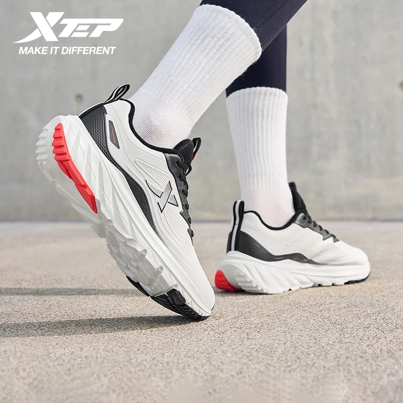 Xtep Men's Cotton Shoes 2025 Winter Retro Breathable Rubber Leather Elasticity Sole Rebound Support Outdoor Shoes 875419370017