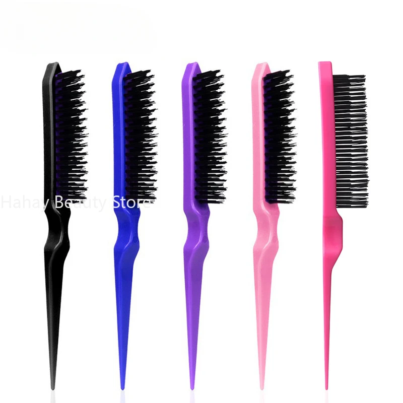 Hair Styling Comb Set Teasing Hair Brush Triple Teasing Comb Rat Tail Combs Edge Brush Hair Tail Tools Braid Tool Loop