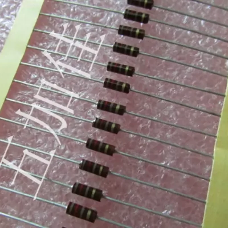 10-100pcs imported RCR07G121JS 120R 1/4W carbon core non inductive resistor color ring resistor
