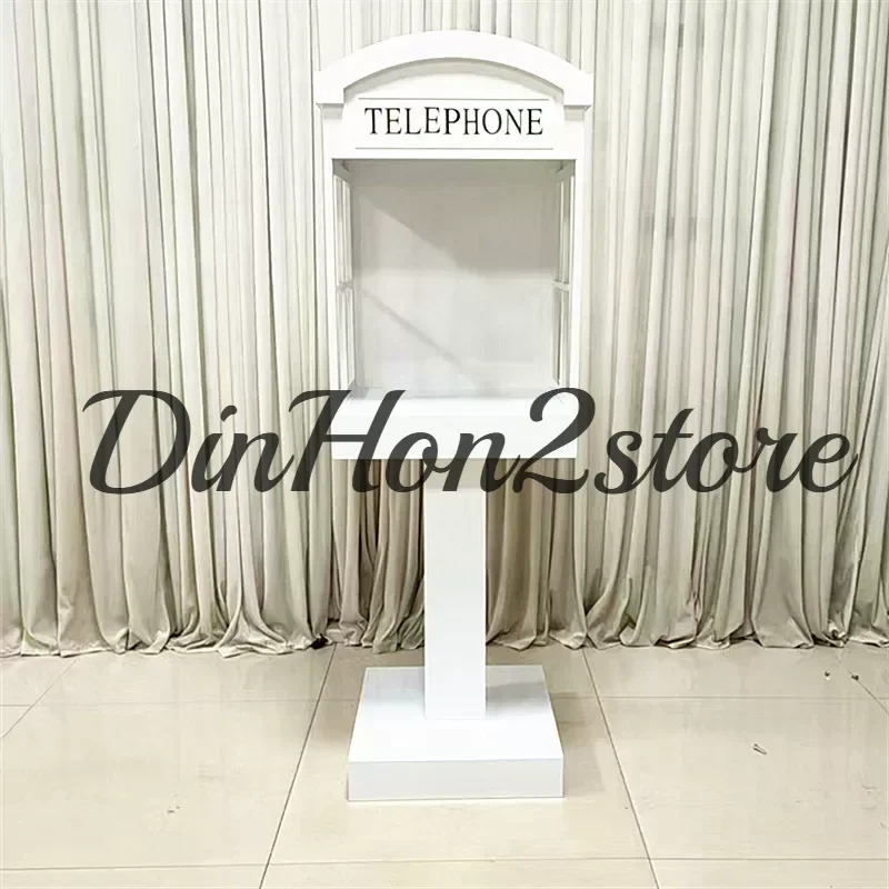 Wedding phone booth display stand Wedding welcome area photo clock in layout props