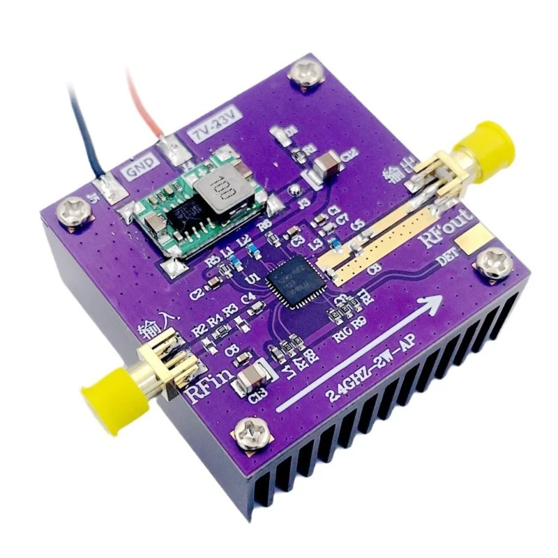 

SZM2166 WiFi Amplifier with 2W Output Power, Broadband 2.4-2.5GHz Frequency Supported for Stable Connection