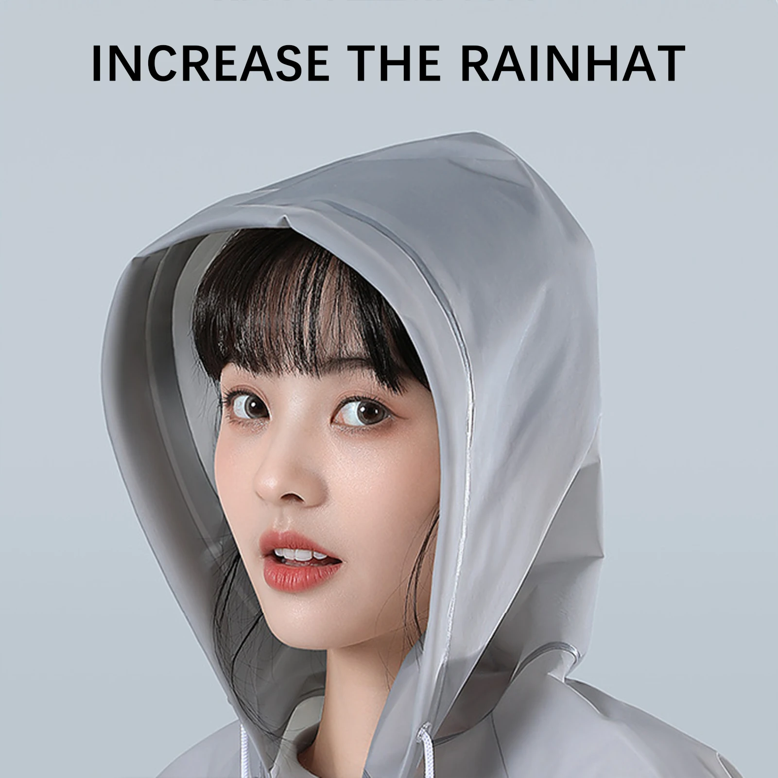 Classic Adult Raincoat Portable Quick Drying Rainsuit For Camping Hiking Waterproof Reusable Hooded Long EVA Poncho Women Men