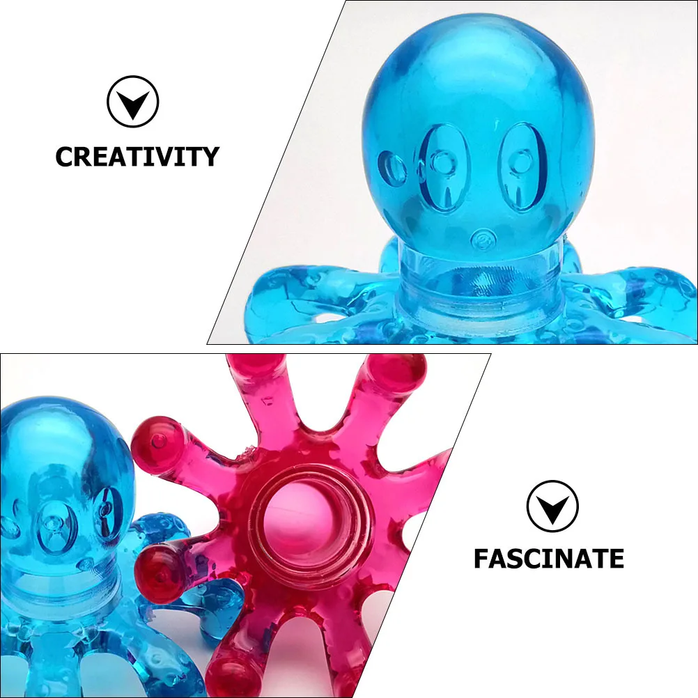 

4 шт. массажер для головы осьминог расслабляющий снятие стресса портативный скребок для волос кожи головы массажер для головы аксессуар для волос