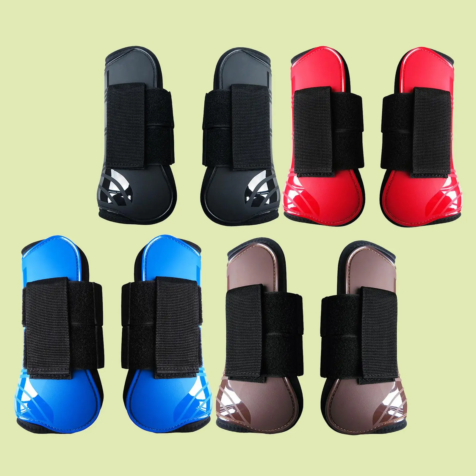 PU Neoprene Leg Protection Boots Equine Sports Horse Tendon Fetlock Boots