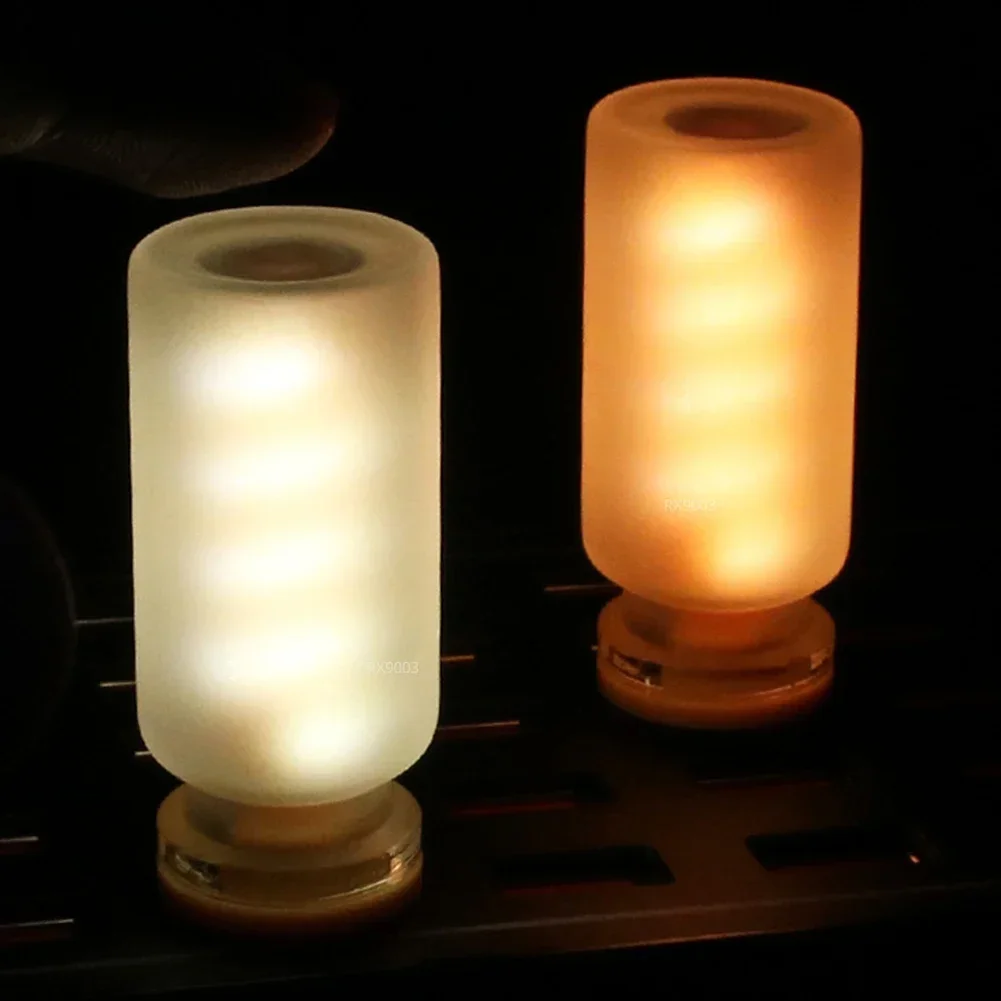 Car USB Touch Control Atmosphere Light Frosted Glass Dimming Light Filament Edison Bulb Night Light Camping Decorative Lights image 2