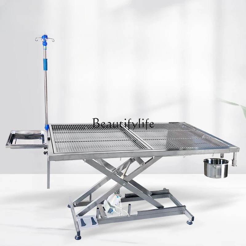 

Pet Operating Table Animal Constant Temperature Electric Bed Electric Stainless Steel Lifting Beauty Table