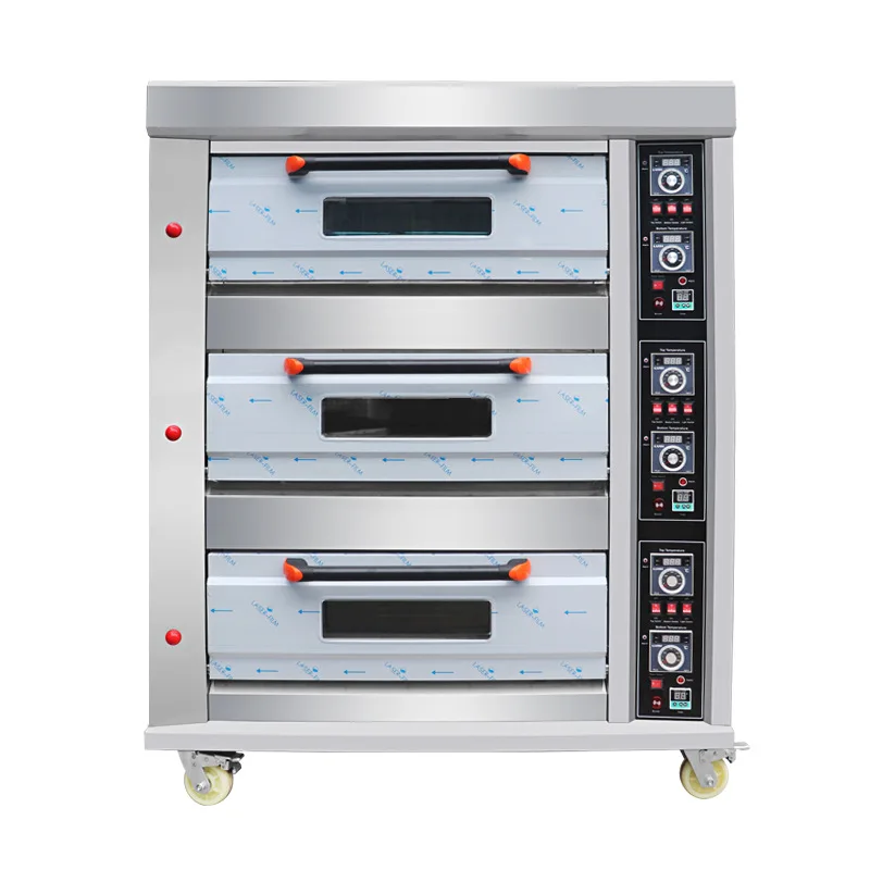 Oven Commercial three-tier six-plate oven, cake moon cake baking oven, layered natural gas/liquefied gas oven