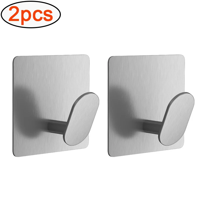 4/1 stücke Edelstahl Bad Robe Haken Klebstoff Wand Haken Handtuch halter Bad Küche Hardware Mehrzweck Aufhänger Haken