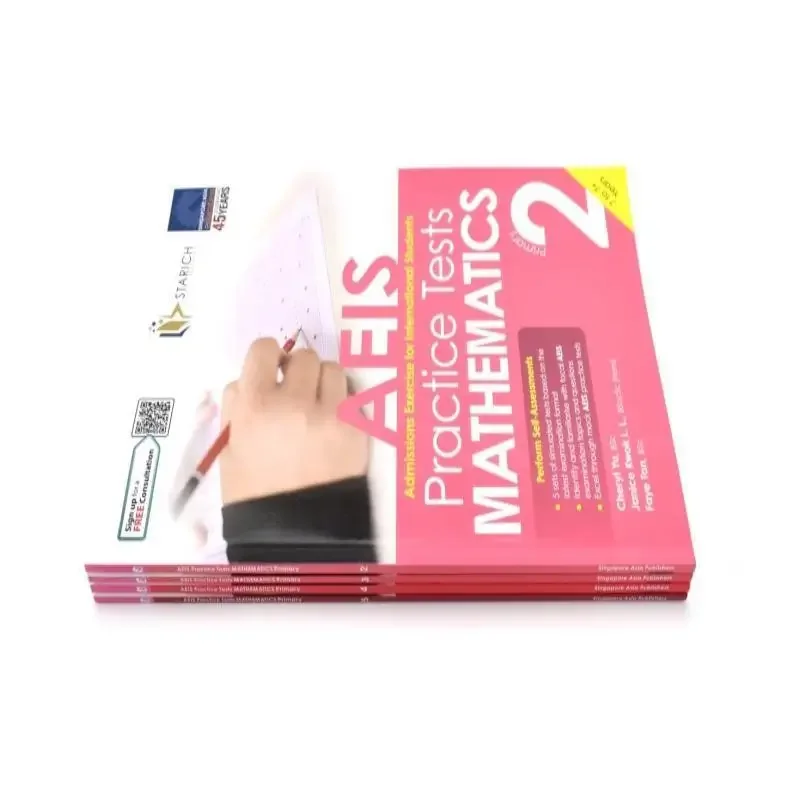 4 cópias do 2-5 Singapura Matemática da Escola Primária AEIS Exame Internacional Simulando SAPAEISPracticeTestsMath