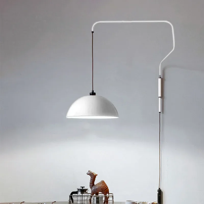 Imagem -06 - Nordic Long Arm Adjustable Pendant Light Lâmpada de Suspensão Luminária Interior Ilha de Cozinha Quarto Parede de Cabeceira