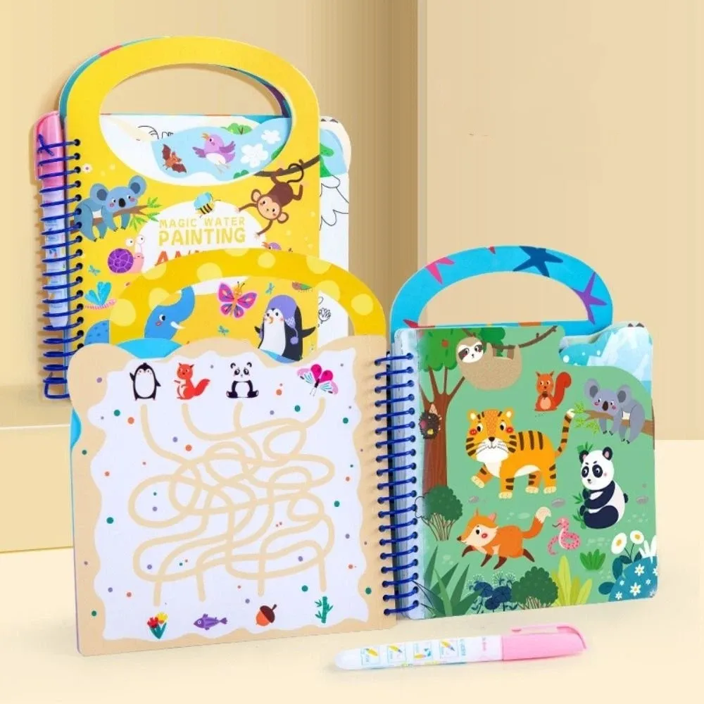 Herbruikbaar magisch kleurboek Zintuiglijk spelen DIY kleuren Magisch tekenboek met pen Schilderij Tekening Kleuterschoolgebruik
