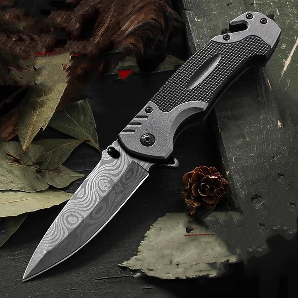 Domowy wielofunkcyjny nóż składany, nóż do owoców, taktyczny nóż survivalowy, odpowiedni do biwakowania na świeżym powietrzu, polowań i wędkarstwa