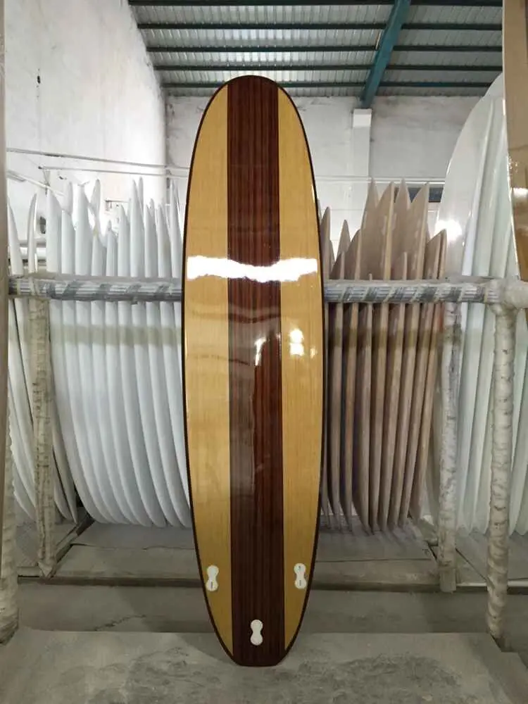 Prancha de surf de madeira 7'6" pés * 22 polegadas * prancha de surf epóxi com núcleo de espuma EPS de 3 polegadas