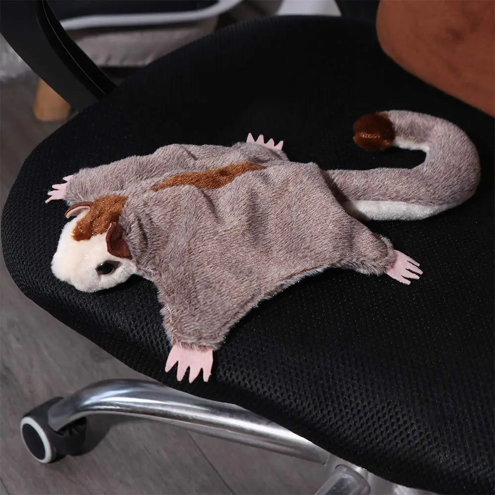 Planeador de azúcar magnético Kawaii, Animal volador esponjoso relleno, algodón marrón, suave, ardilla voladora australiana, cumpleaños