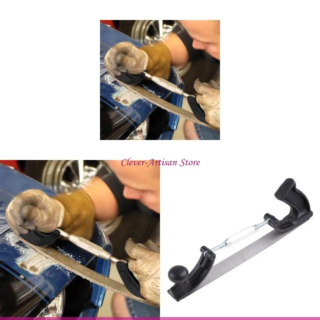 

E06B Adjustable Frame Milled Tooth Car Panel Polishing Curved Tooth Steel File Holder