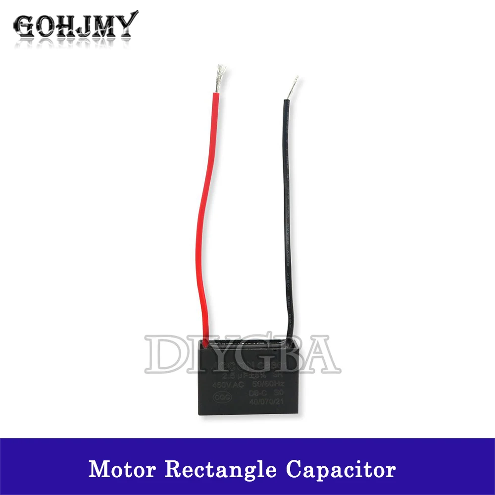 터미널 천장 선풍기 모터 러닝 직사각형 캐패시터, CBB61 450V 0.8uF ~ 20uF, 1UF 1.2UF 1.5UF 1.8UF 2UF 2.5UF 3UF 3.5UF 4UF 4.5UF