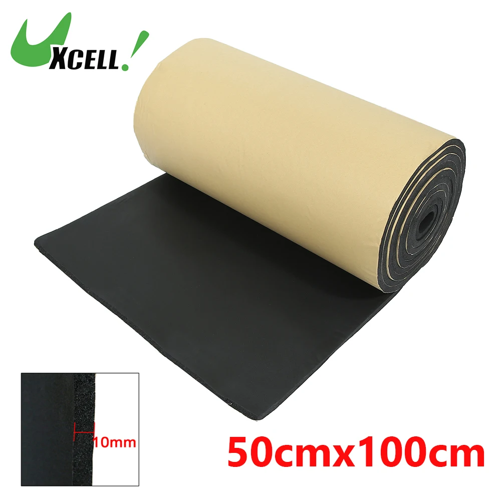 

Uxcell 10mmx50cmx100cm 5.4sqft Car Thermal Insulation 10mm Soundproof Fire Absorbing Material Deadener Mat Sound Barrier