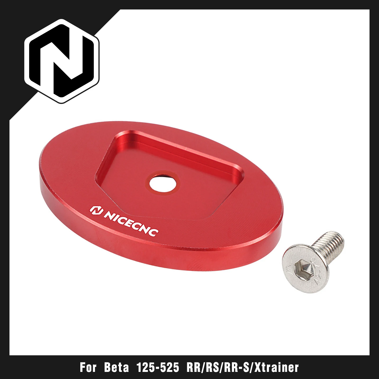 NICECNC For BETA XTRAINER 300 RR300 2020-2024 Kickstand Extension Plate RR250 RR200 RR125 RACING RR-S 350 390 430 20-24 RX300