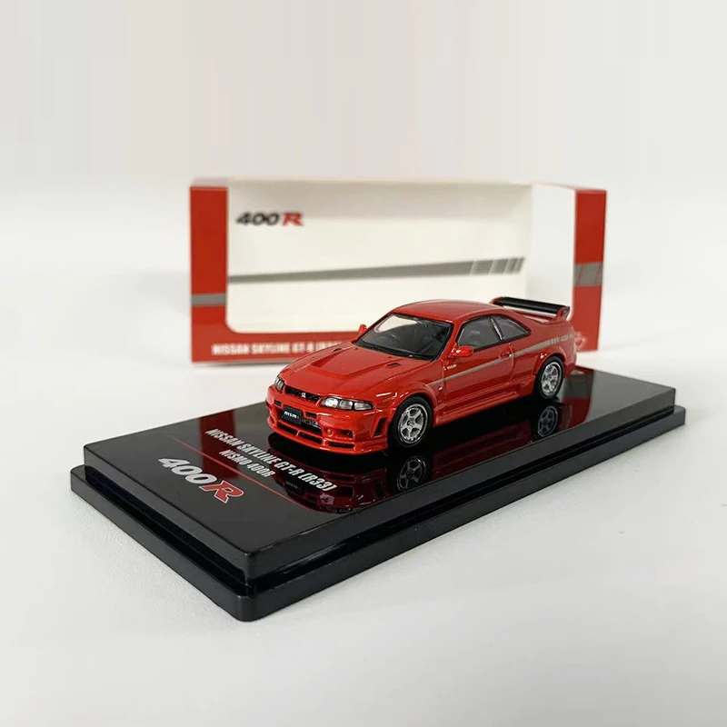 INNO 1:64 Model Car Skyline GT-R (R33) NISMO 400R Alloy Vehicle - Red