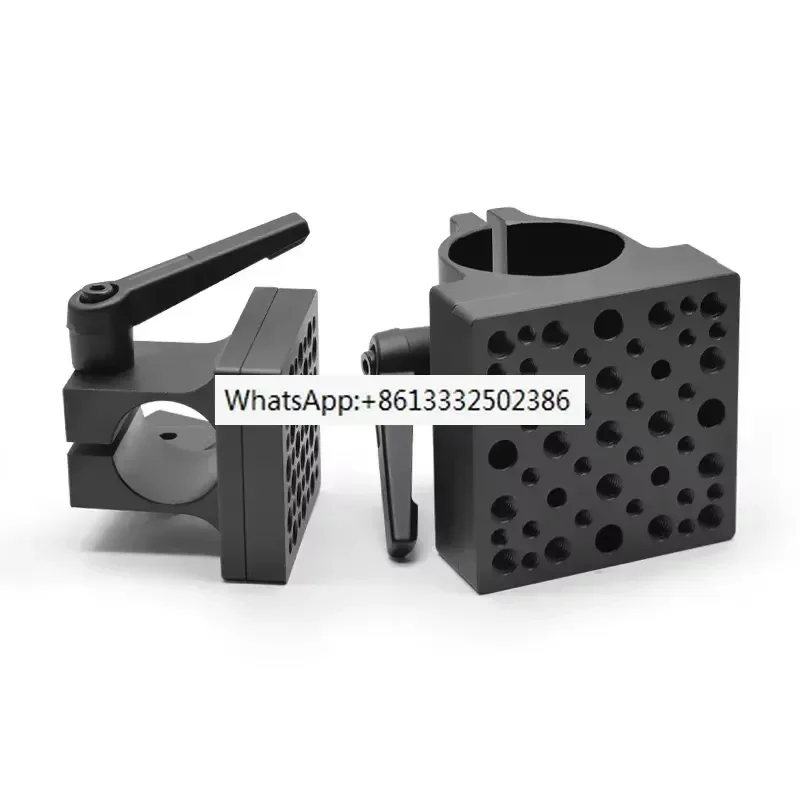 1pcs 1.0 Inch Optical Extension Rod Installation Clamp 25mm Diameter Support Rod Clamp Block Platform with M4 M6 Threaded