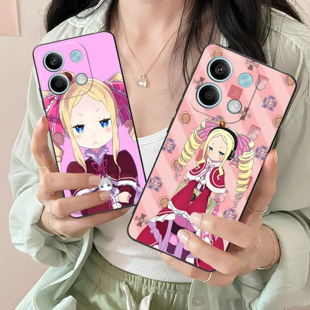 حافظة هاتف محمول ReZero Beatrice لهاتف Xiaomi Redmi Note 14 13 12 11 S Pro Plus 4G 5G غطاء طباعة ملون للهاتف الذكي جميل #1